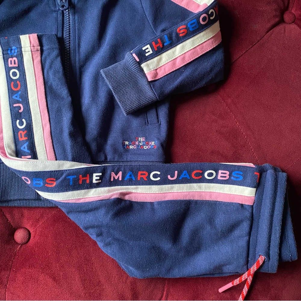 Marc Jacob’s - Kids Blue and Pink Track Set Jacket Pants - Toddler 2 2T 86